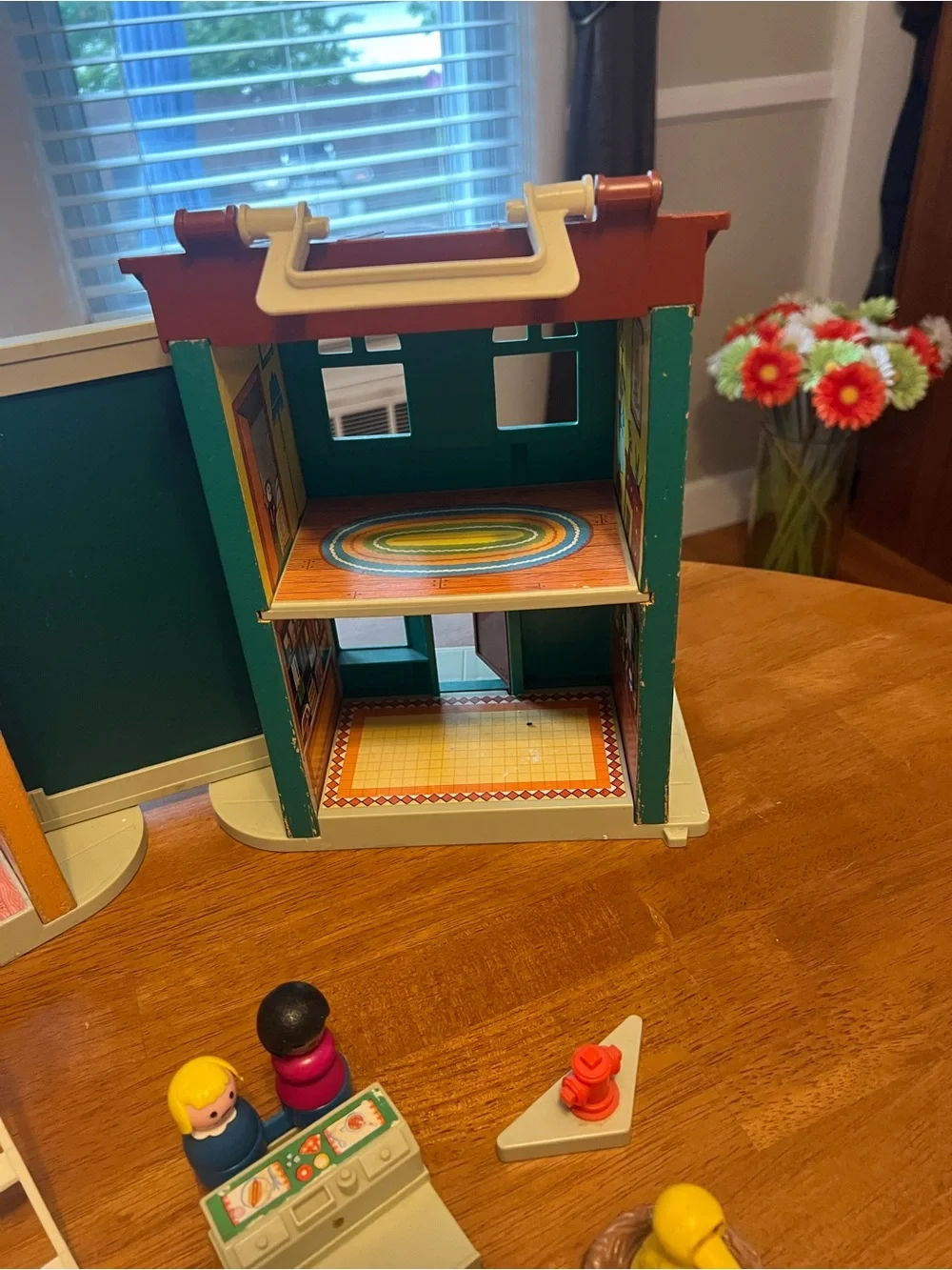 Fisher-Price Vintage Play Family Two-Building Set with bonus Cookie Monster